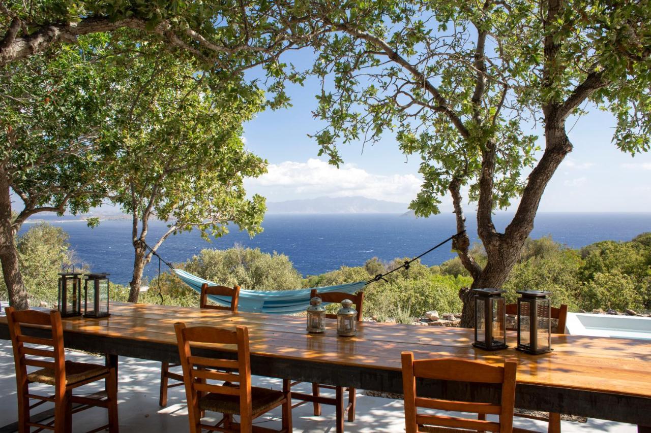 My Old Stone House In A 2 000 Sqm Private Garden With Fab Glamping Tent Mandrákion Dış mekan fotoğraf
